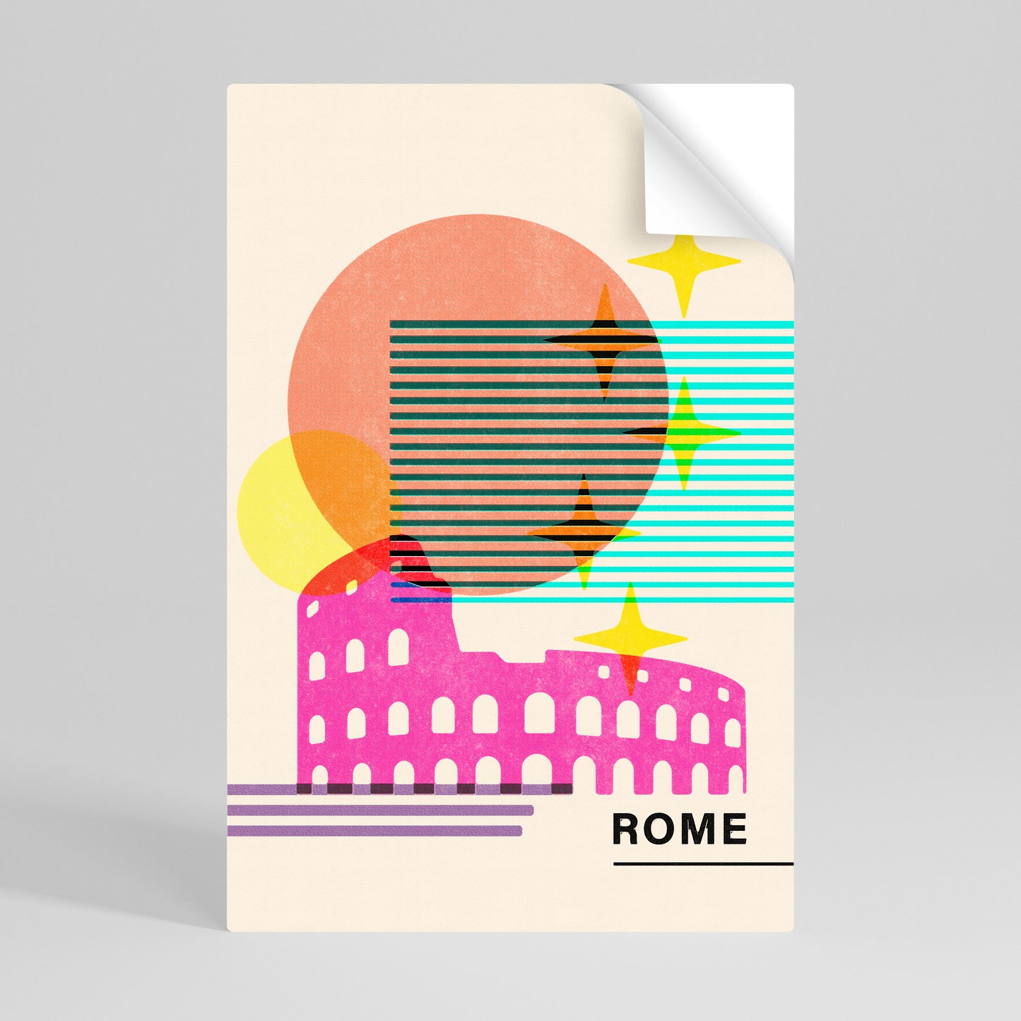 ROMAN SPARKLE Póster adhesivo vertical