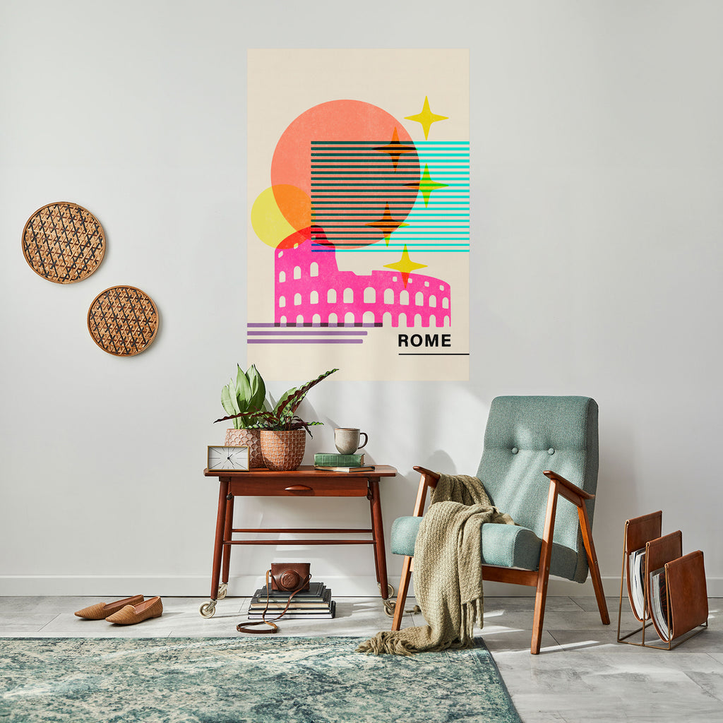 ROMAN SPARKLE Peel and Stick Vertical Poster