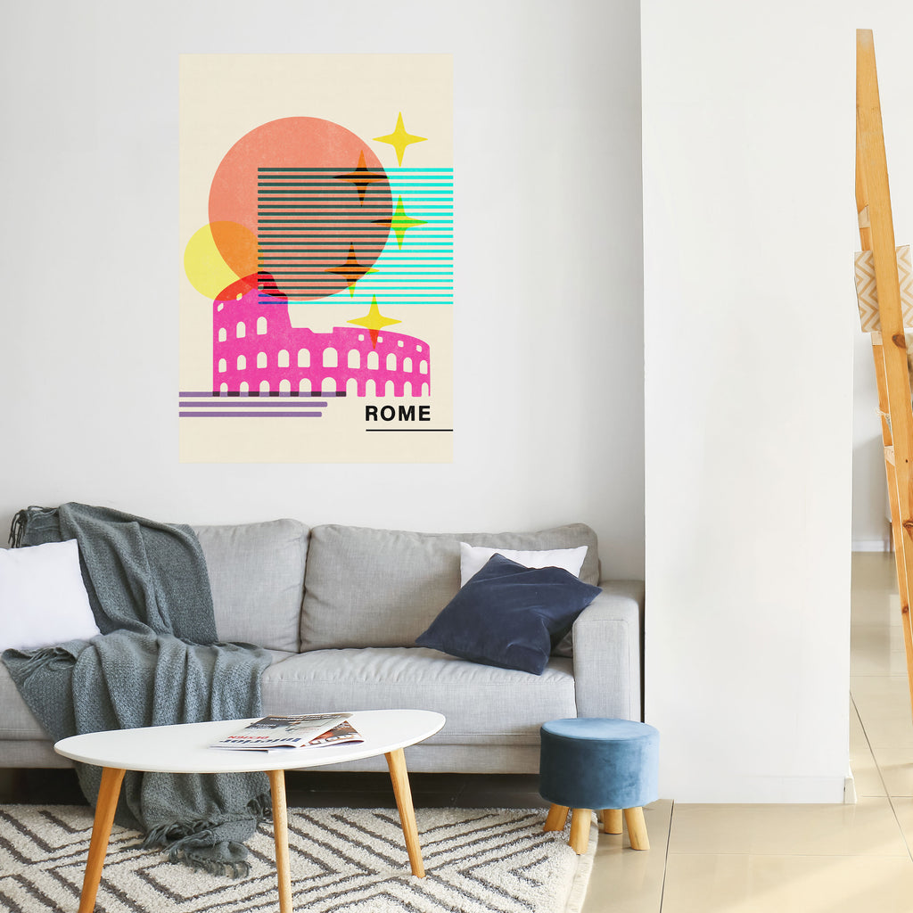 ROMAN SPARKLE Peel and Stick Vertical Poster