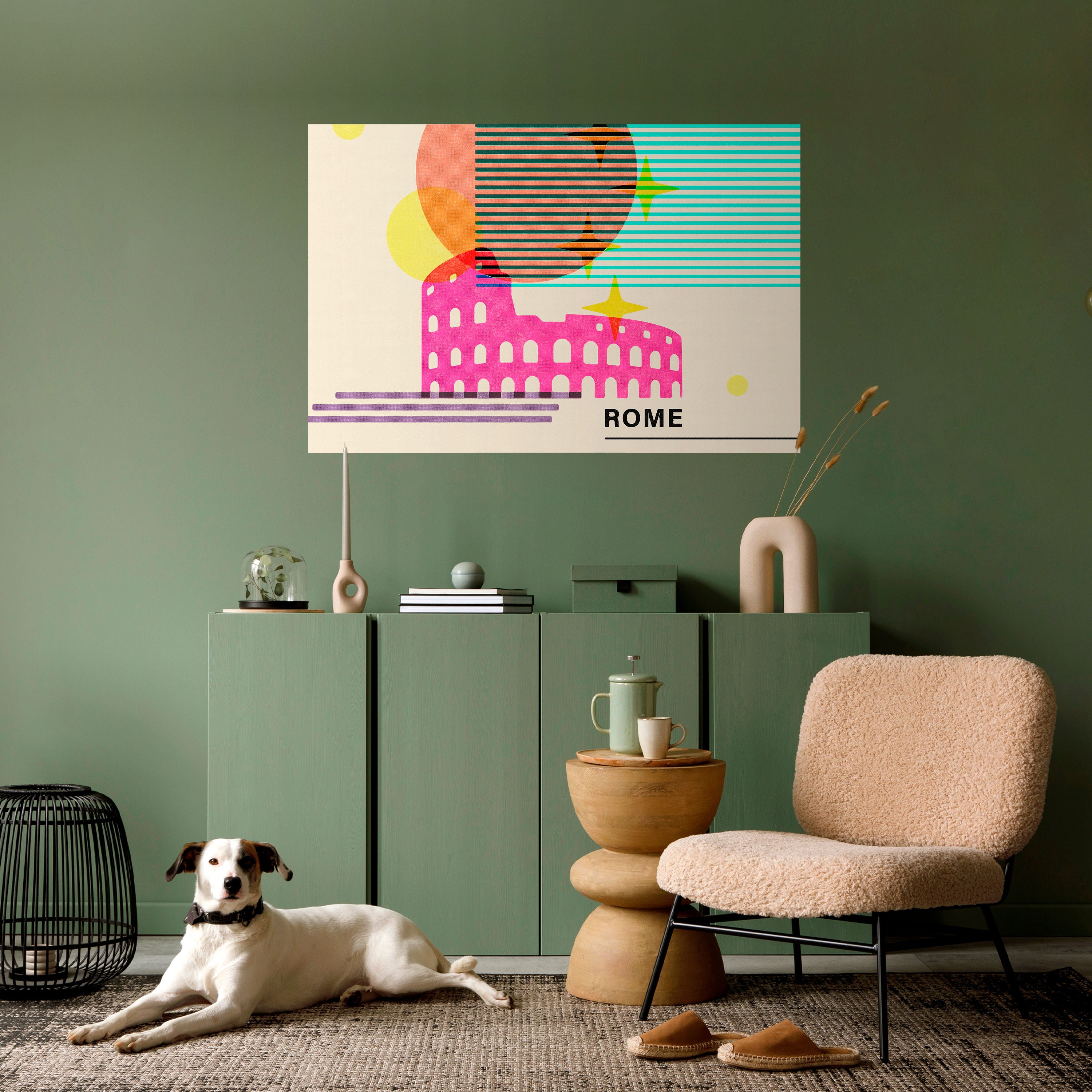 Póster horizontal autoadhesivo ROMANO SPARKLE