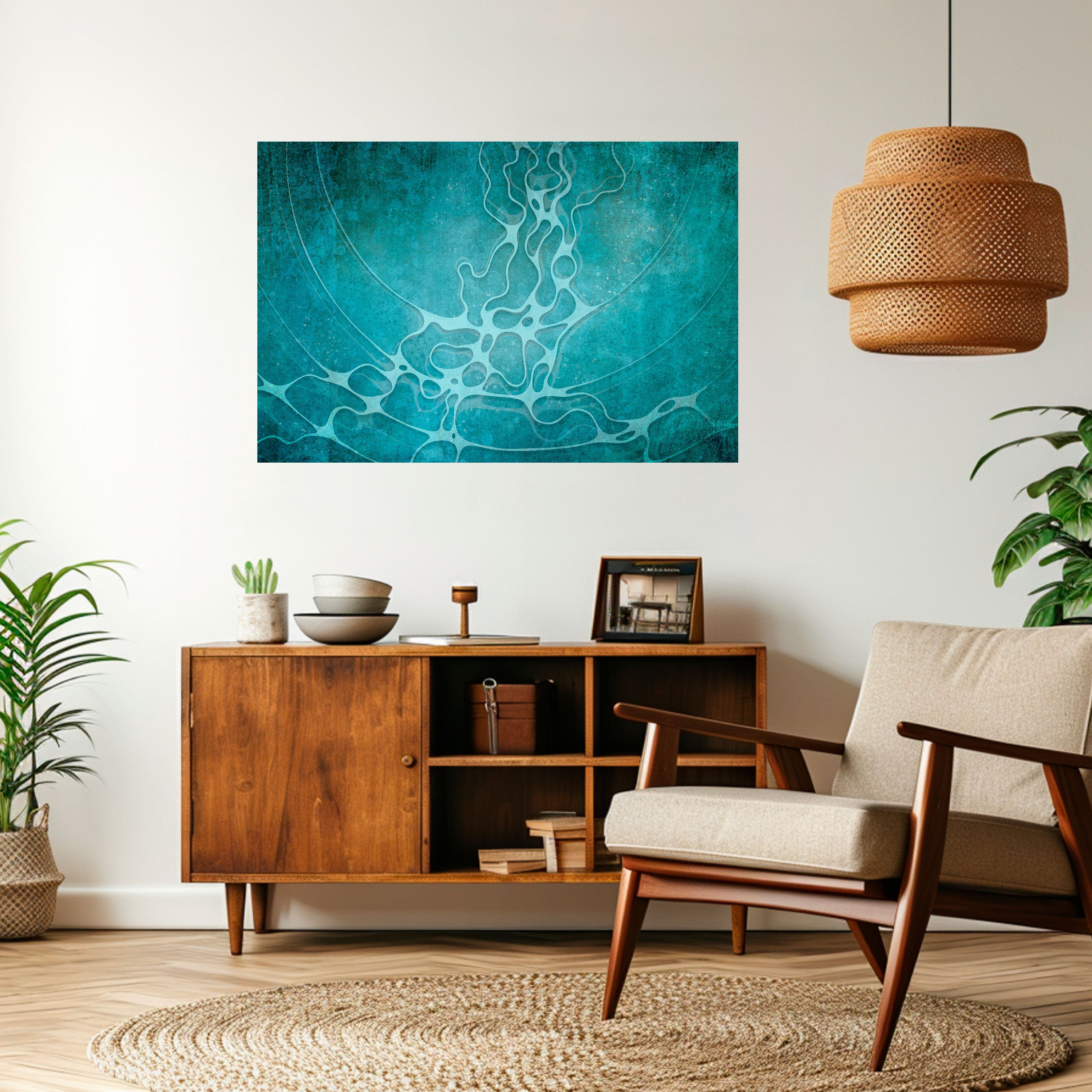 Póster horizontal autoadhesivo de matriz esotérica