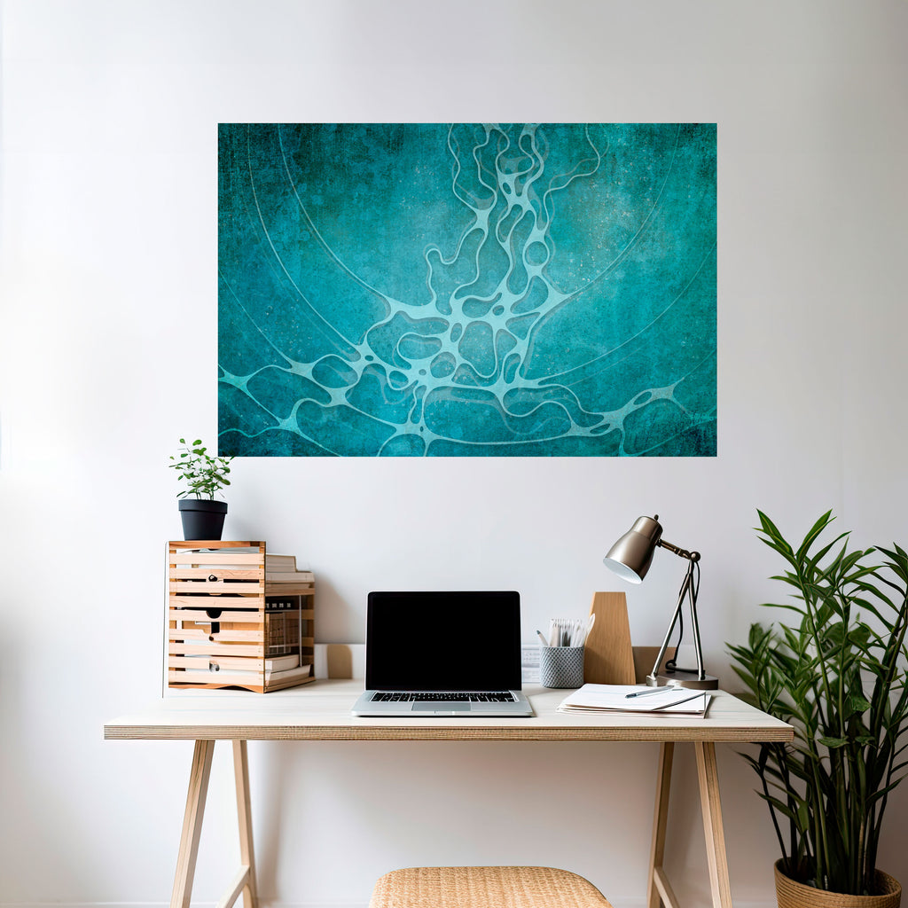 Póster horizontal autoadhesivo de matriz esotérica