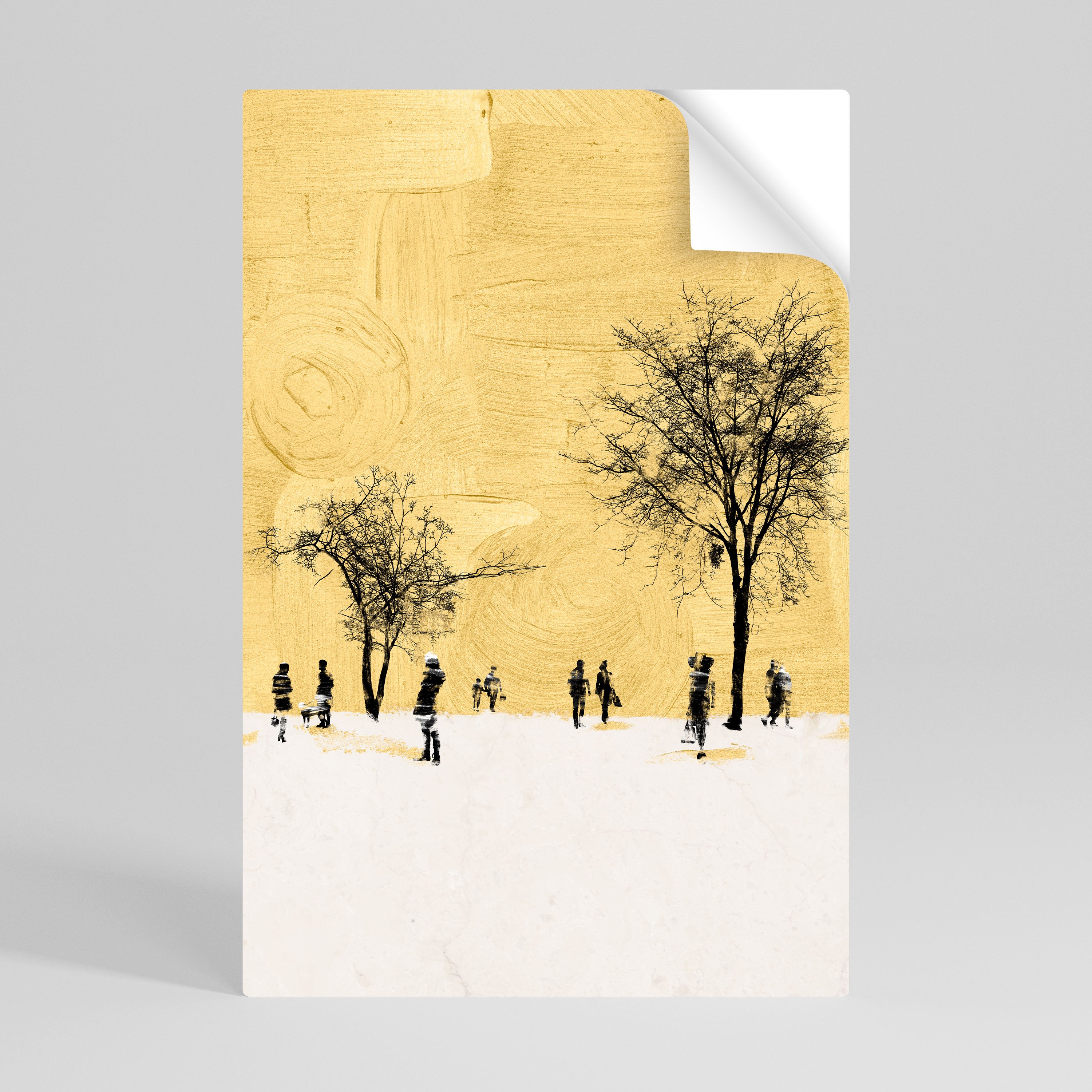 ERASED IN TIME Póster adhesivo vertical