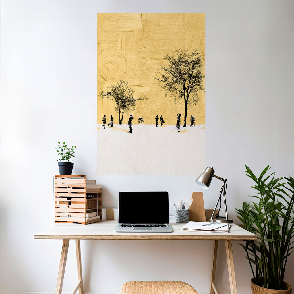 ERASED IN TIME Peel and Stick Vertical Poster