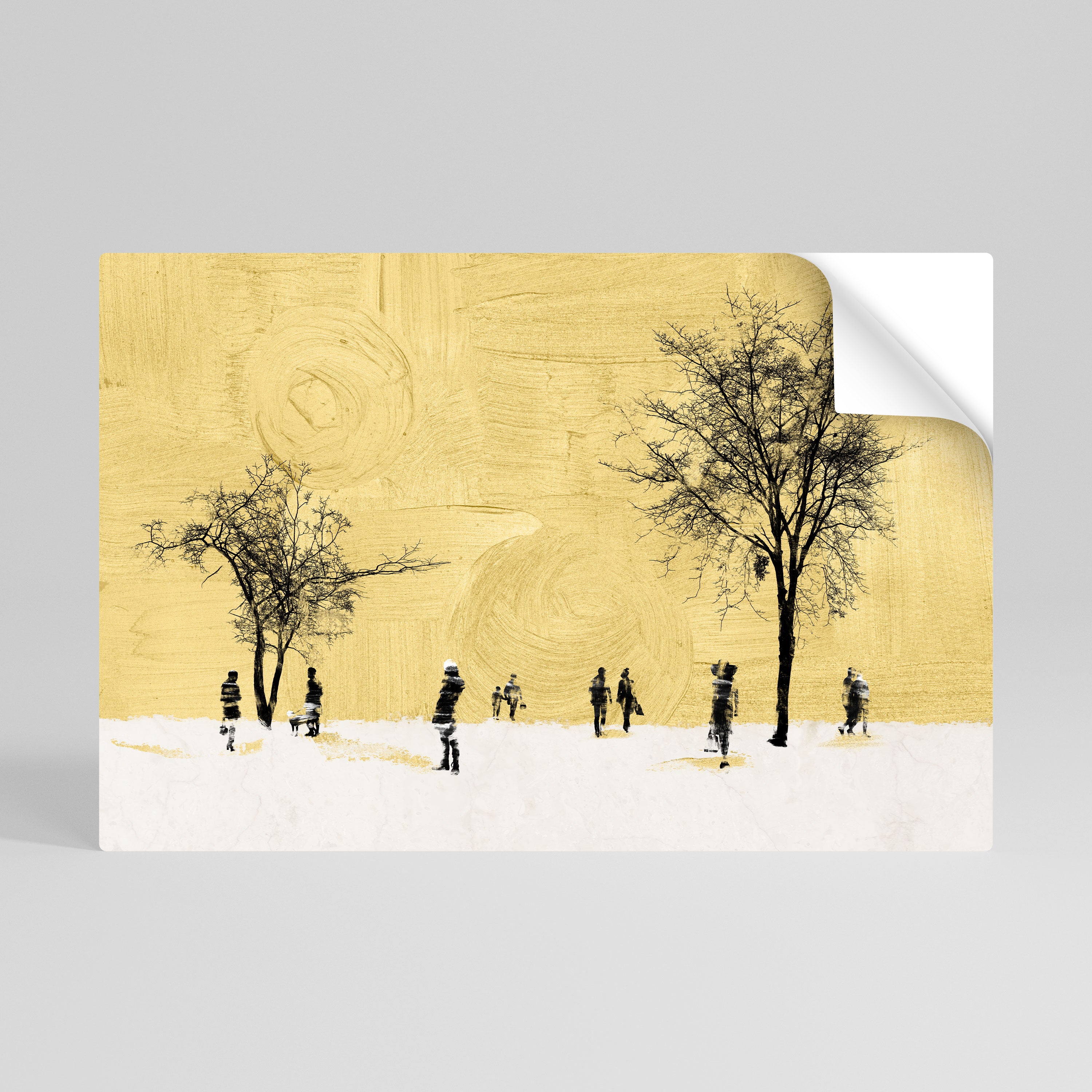 Póster horizontal autoadhesivo BORRADO EN EL TIEMPO