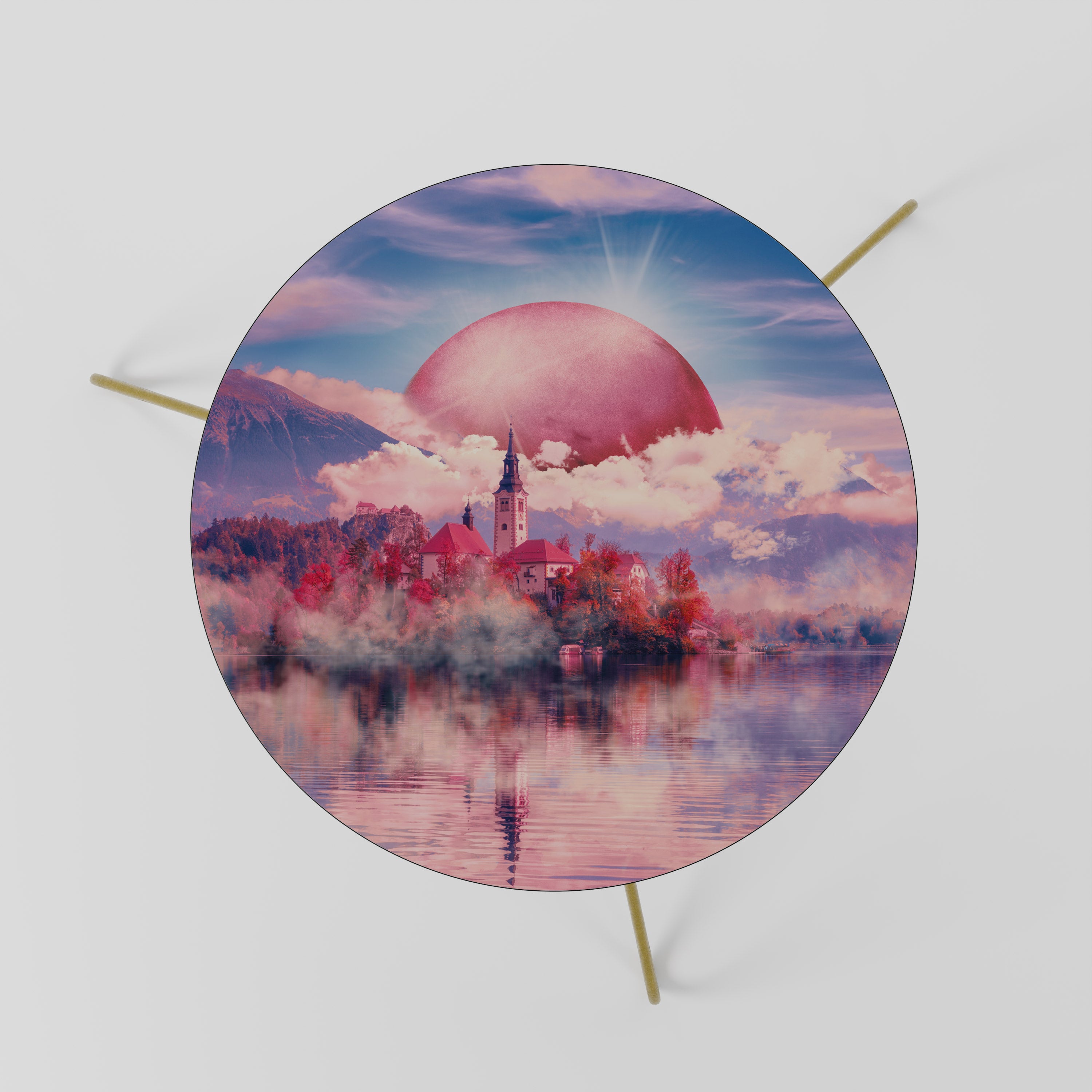 MARS OVER THE BLED LAKE Coffee Table 60