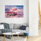 MARS OVER THE BLED LAKE Póster Horizontal Adhesivo