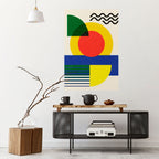 SUNSET FORMATION Póster Vertical Adhesivo