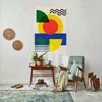 SUNSET FORMATION Póster Vertical Adhesivo