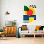 SUNSET FORMATION Póster Vertical Adhesivo