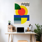 SUNSET FORMATION Póster Vertical Adhesivo