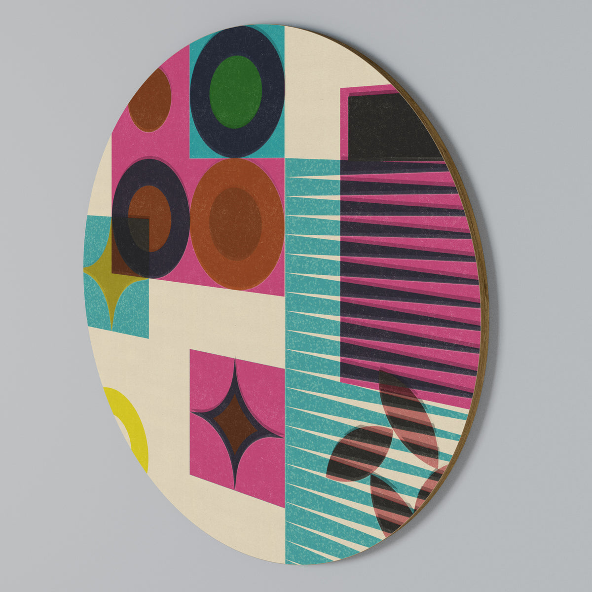 FORM VARIETY Arte de pared redondo