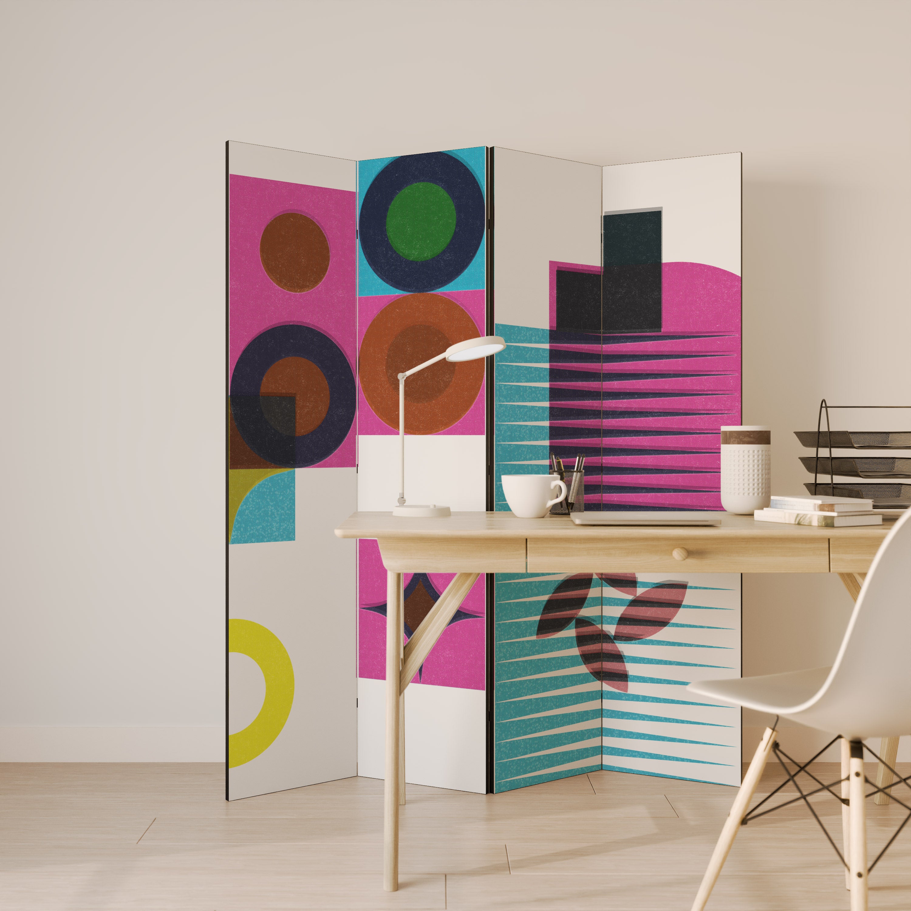 FORM VARIETY 4-Panel Room Divider