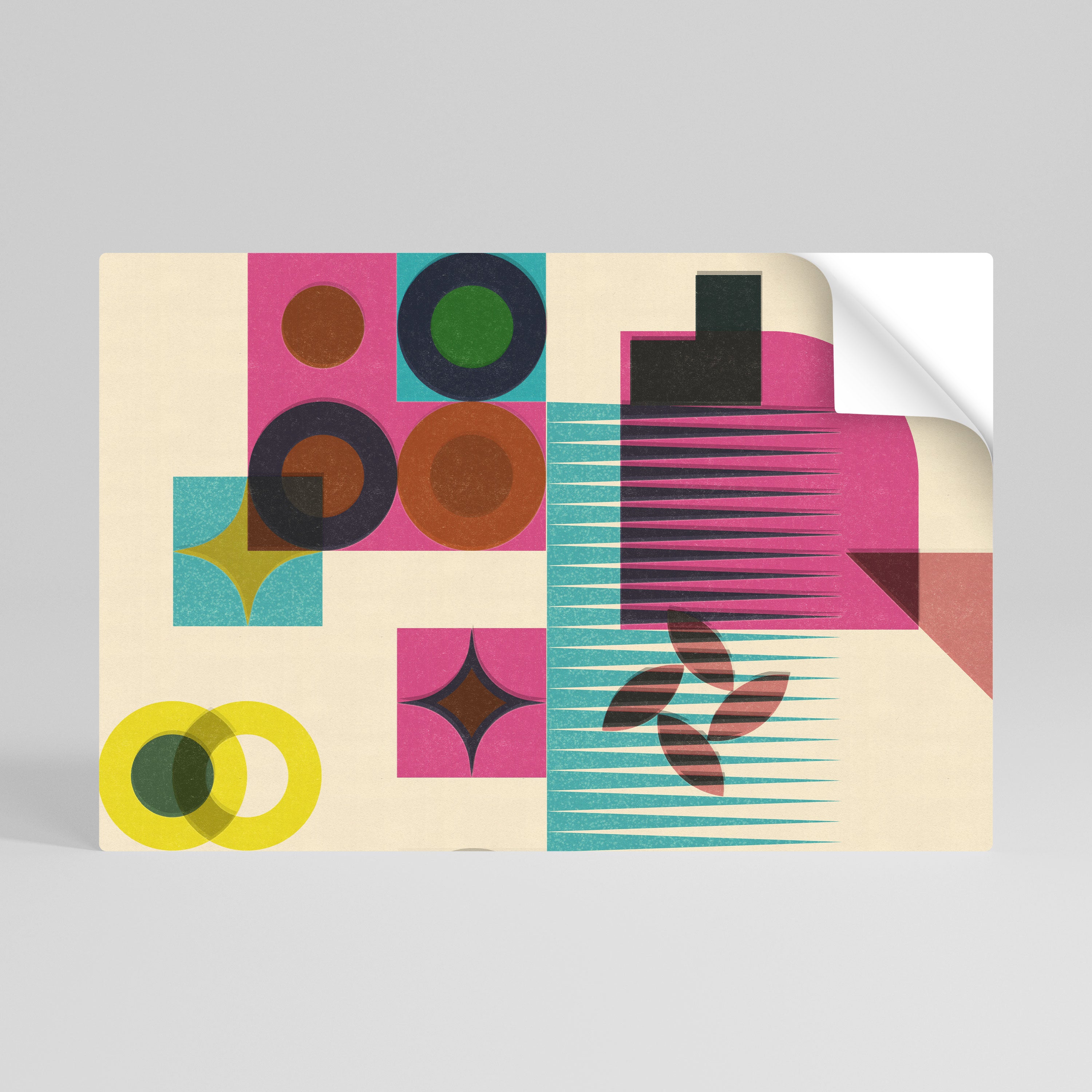 VARIEDAD DE FORMAS Póster horizontal autoadhesivo