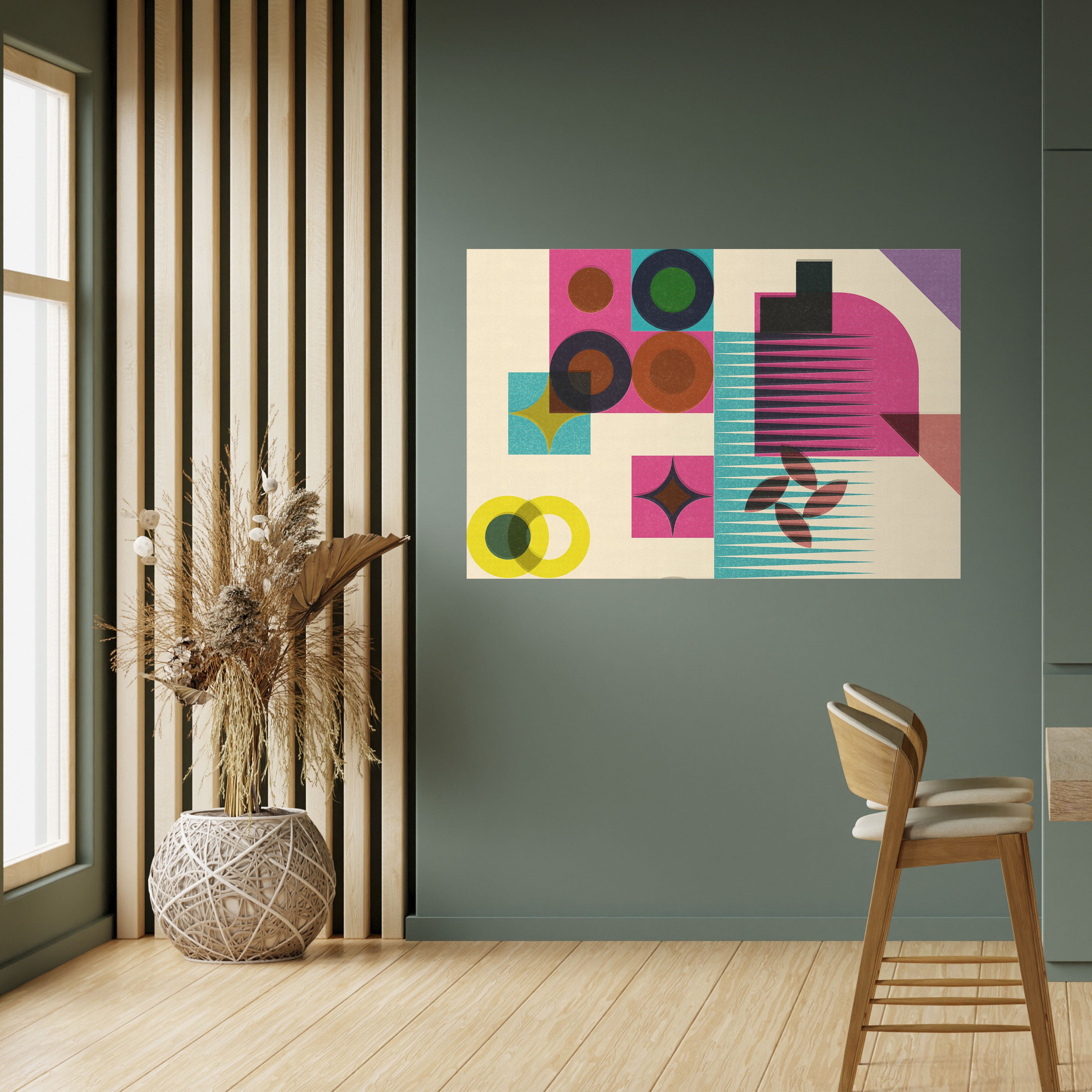 VARIEDAD DE FORMAS Póster horizontal autoadhesivo