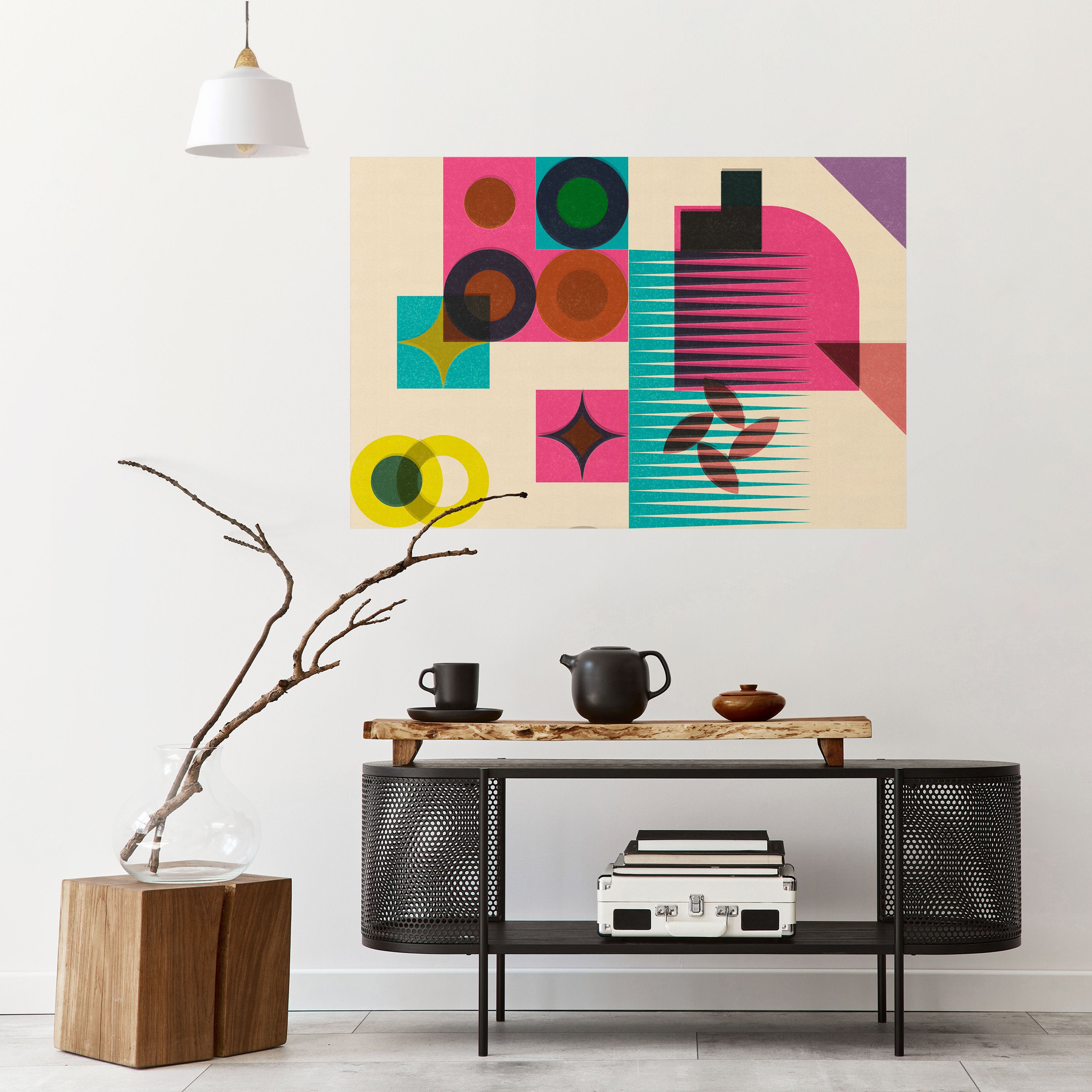 VARIEDAD DE FORMAS Póster horizontal autoadhesivo