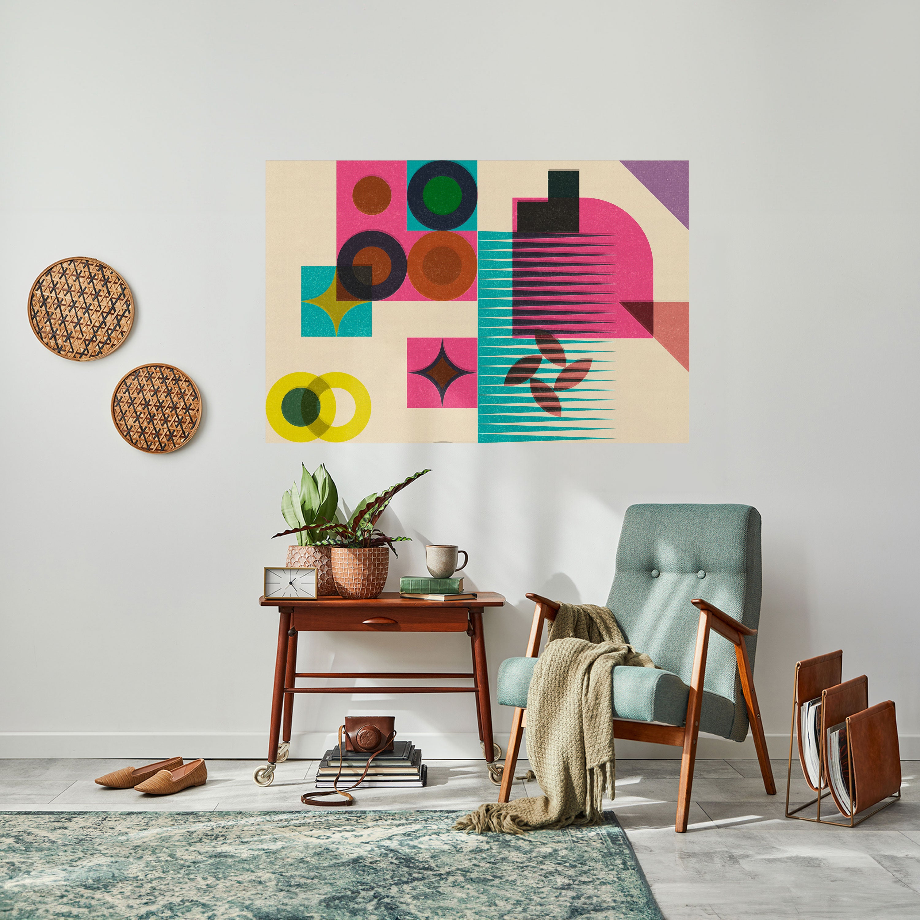 VARIEDAD DE FORMAS Póster horizontal autoadhesivo