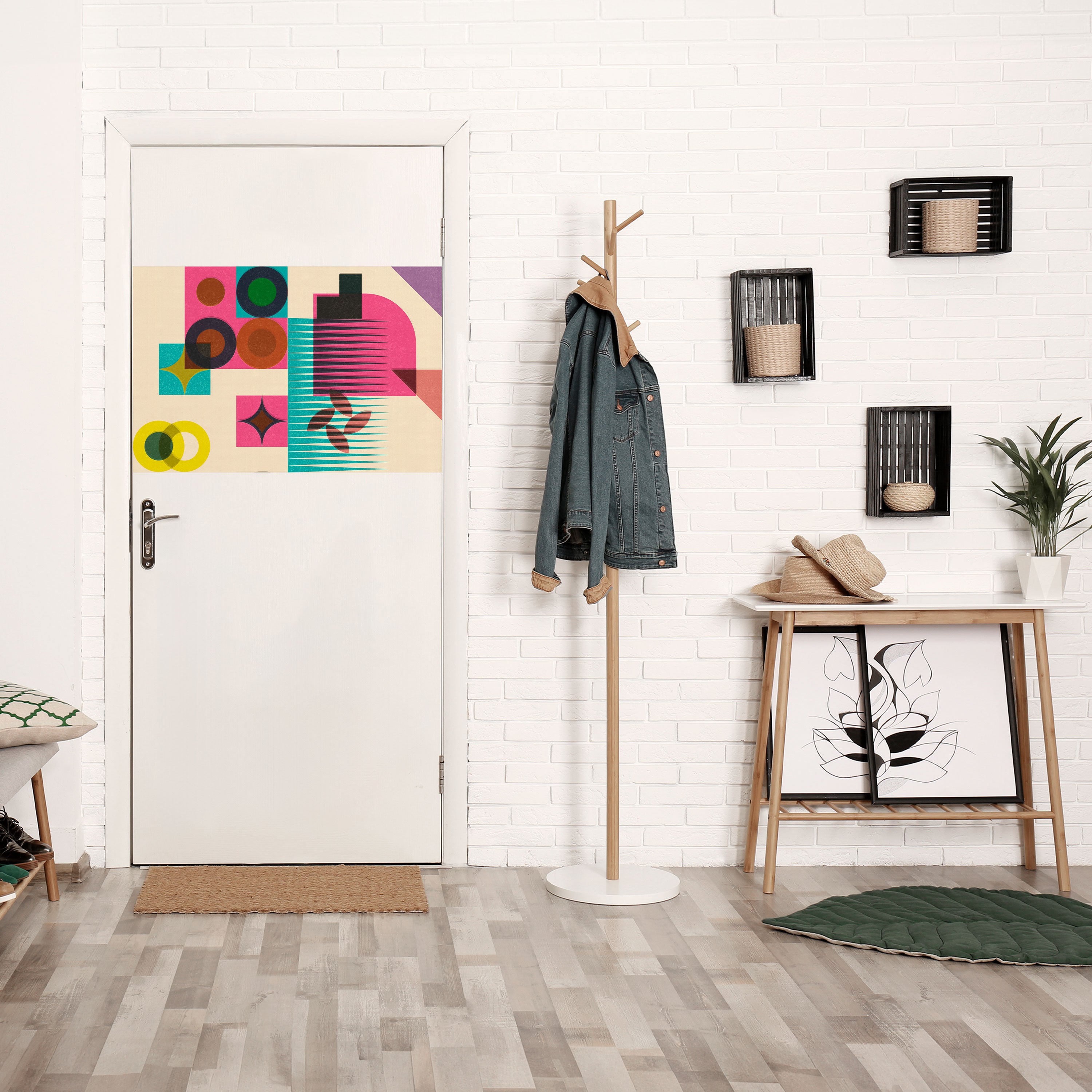 VARIEDAD DE FORMAS Póster horizontal autoadhesivo