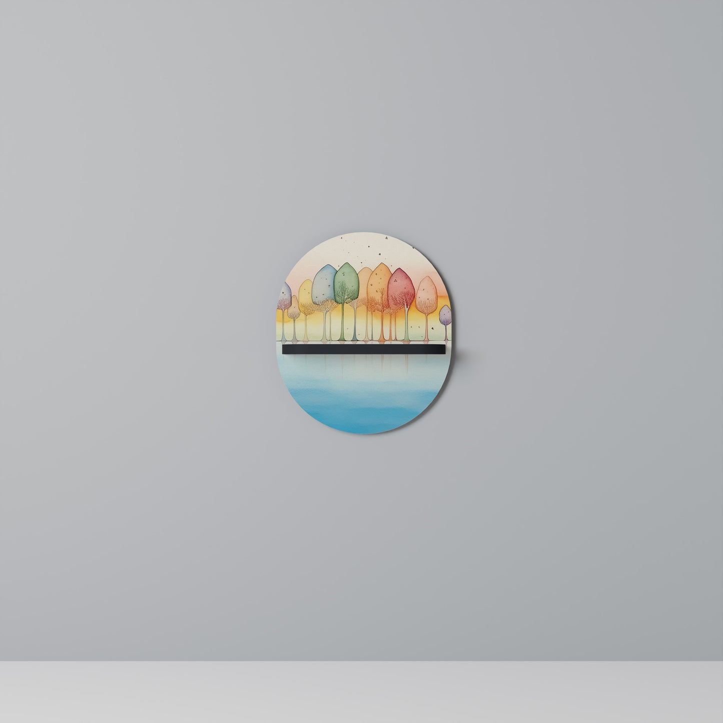 COLORFUL OASIS Art Shelf