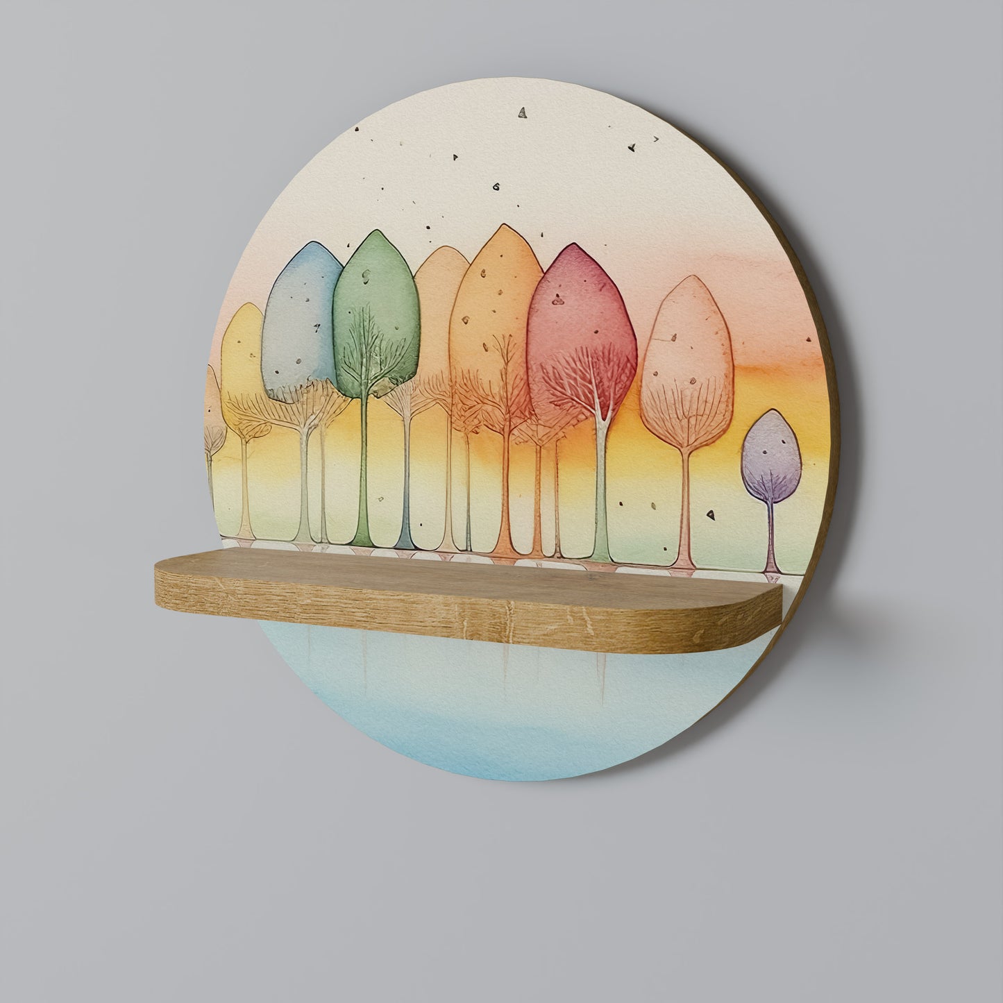COLORFUL OASIS Art Shelf