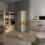 COLORFUL OASIS 3-Panel Room Divider