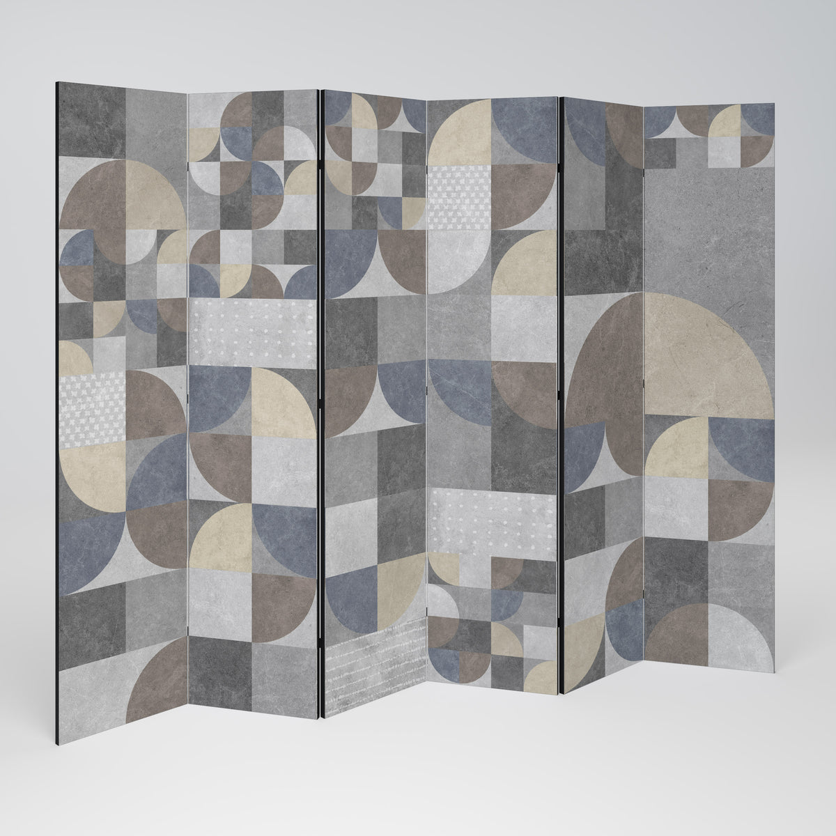 A PIECE OF SHAPE Biombo de 6 paneles