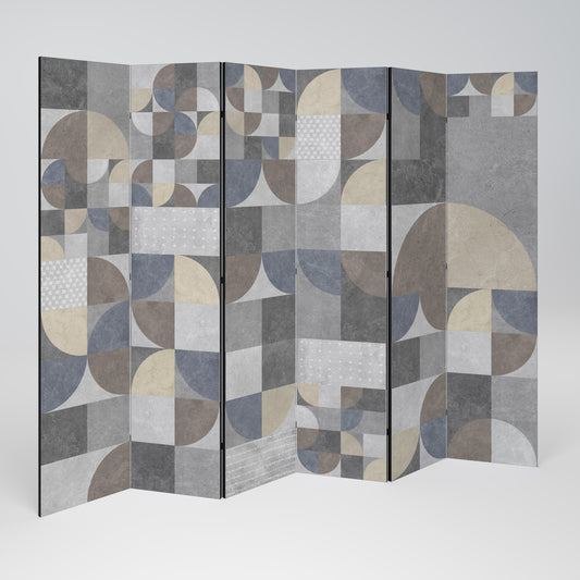 A PIECE OF SHAPE Biombo de 6 paneles
