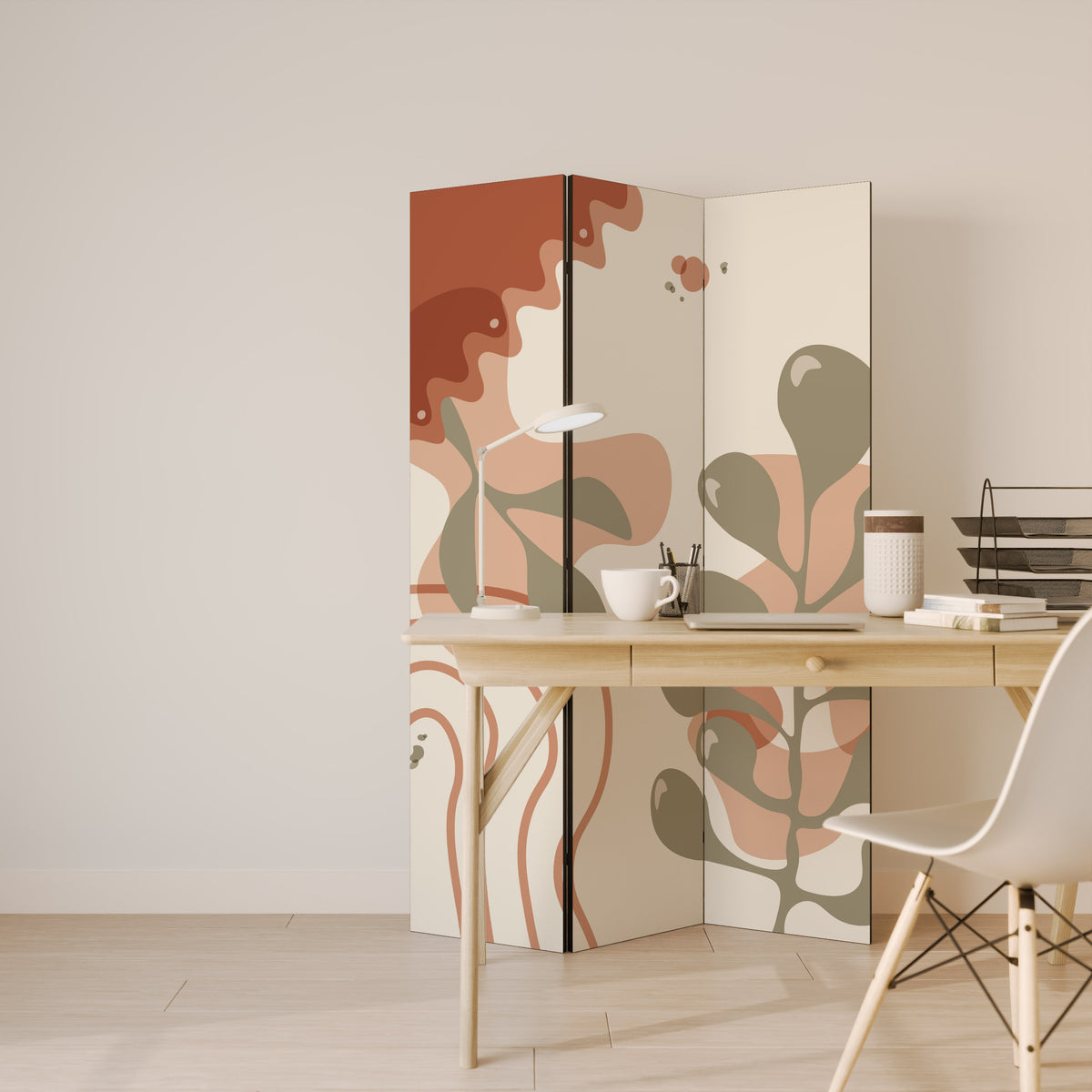 ARTISTRY AURA Biombo de 3 paneles