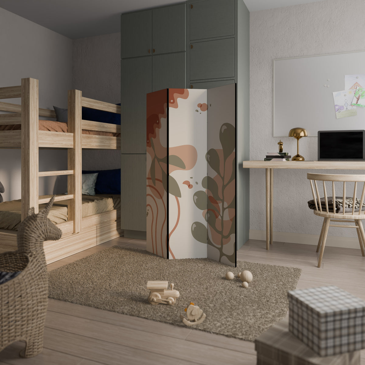 ARTISTRY AURA Biombo de 3 paneles