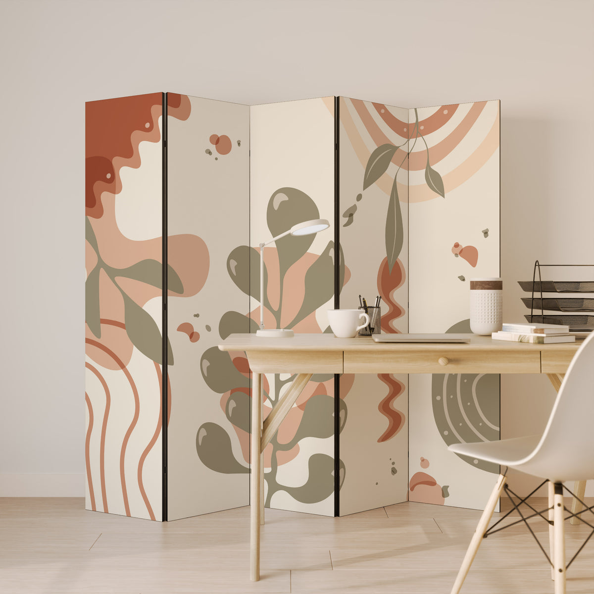 ARTISTRY AURA Biombo de 5 paneles
