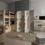 ARTISTRY AURA Biombo Decorativo de 5 Paneles