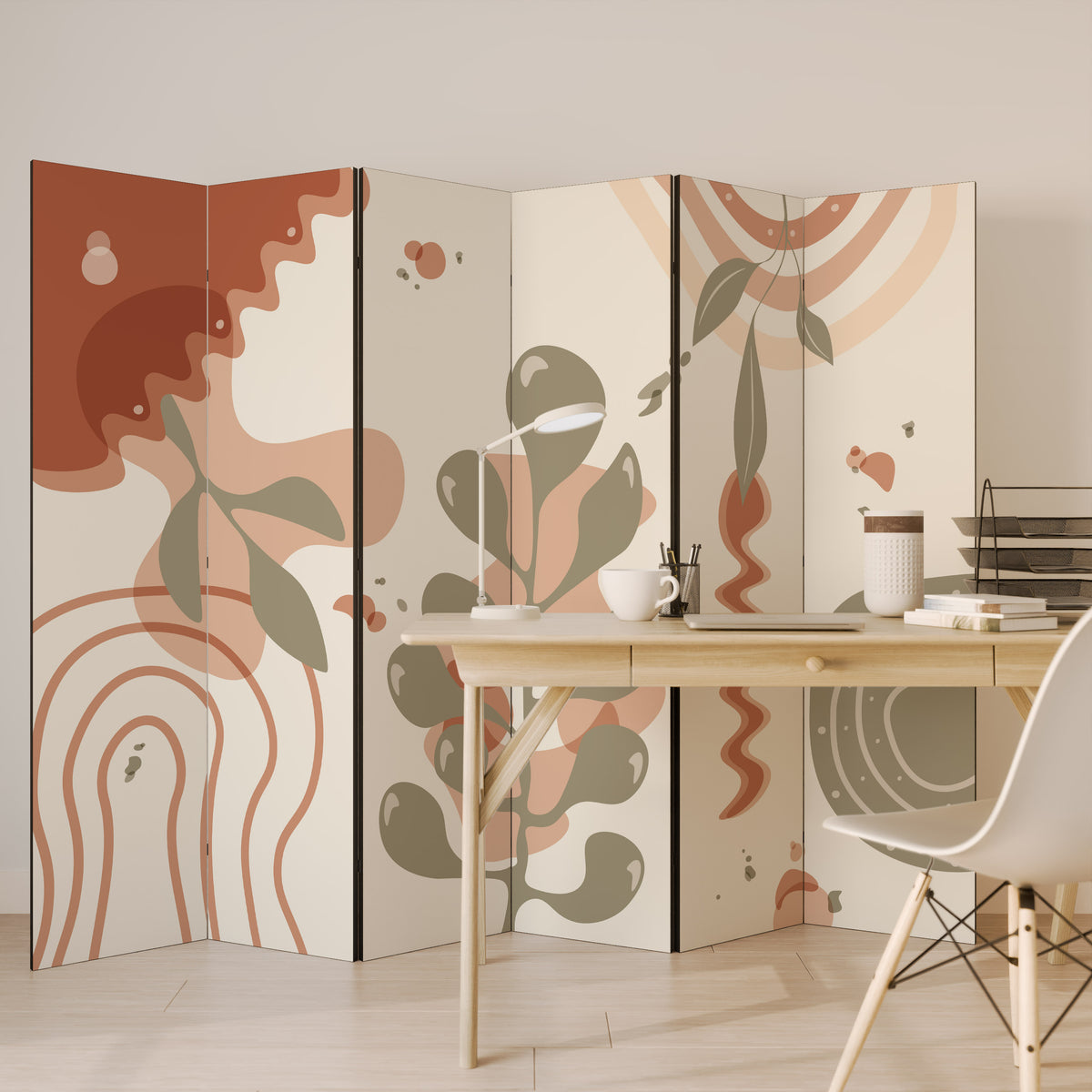 ARTISTRY AURA Biombo de 6 paneles