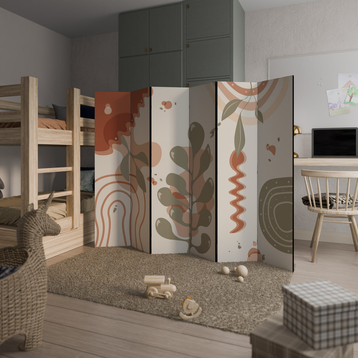 ARTISTRY AURA Biombo de 6 paneles