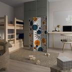 ABSTRACT SYMPHONY FLARE Biombo de 3 paneles