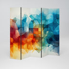 VIBRANT FACETS UNITE 5-Panel Room Divider