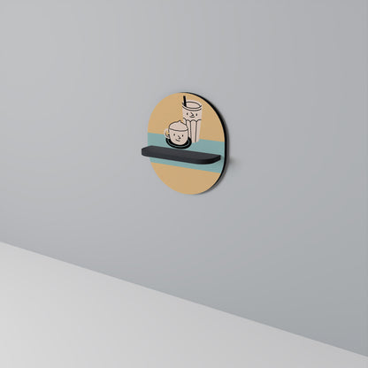 COFFEE PLEASURES Art Shelf