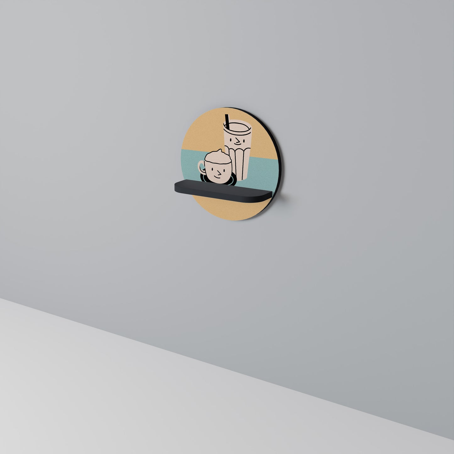 COFFEE PLEASURES Art Shelf