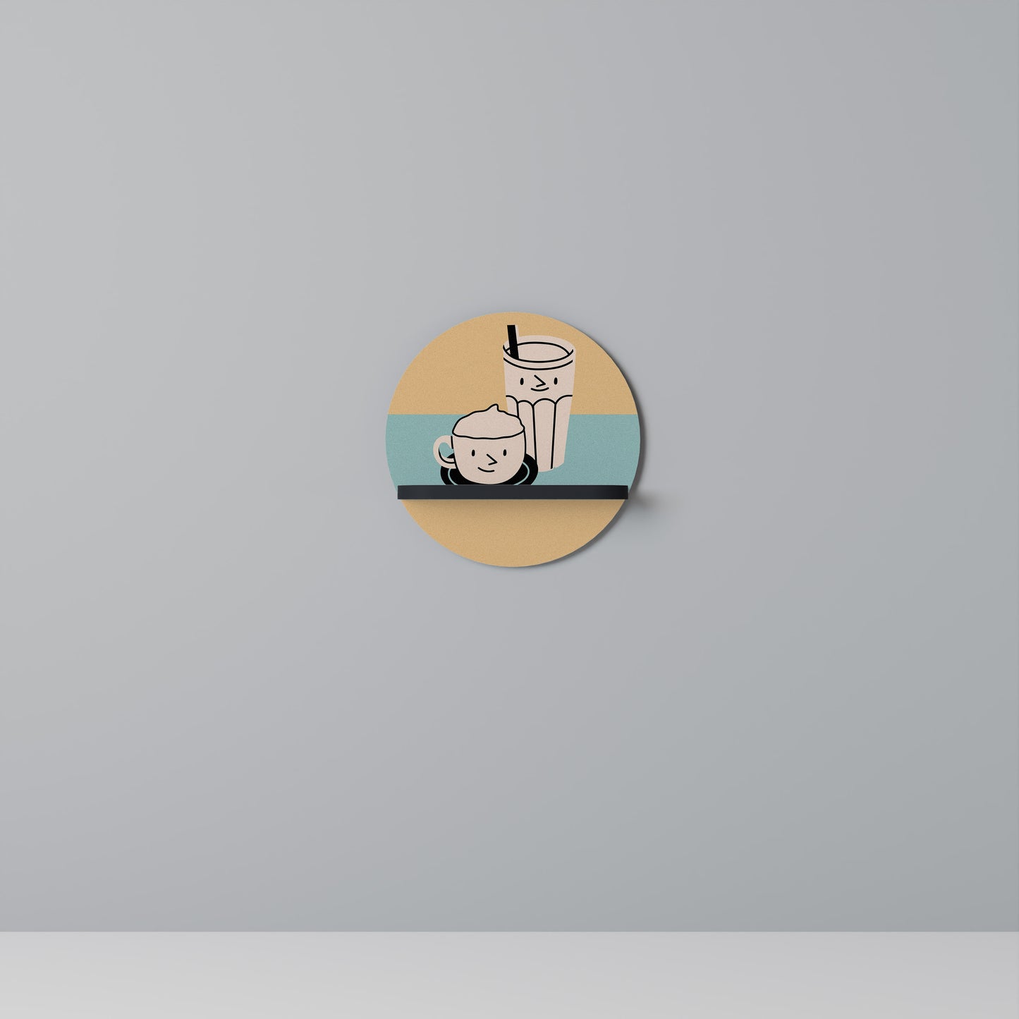 COFFEE PLEASURES Art Shelf