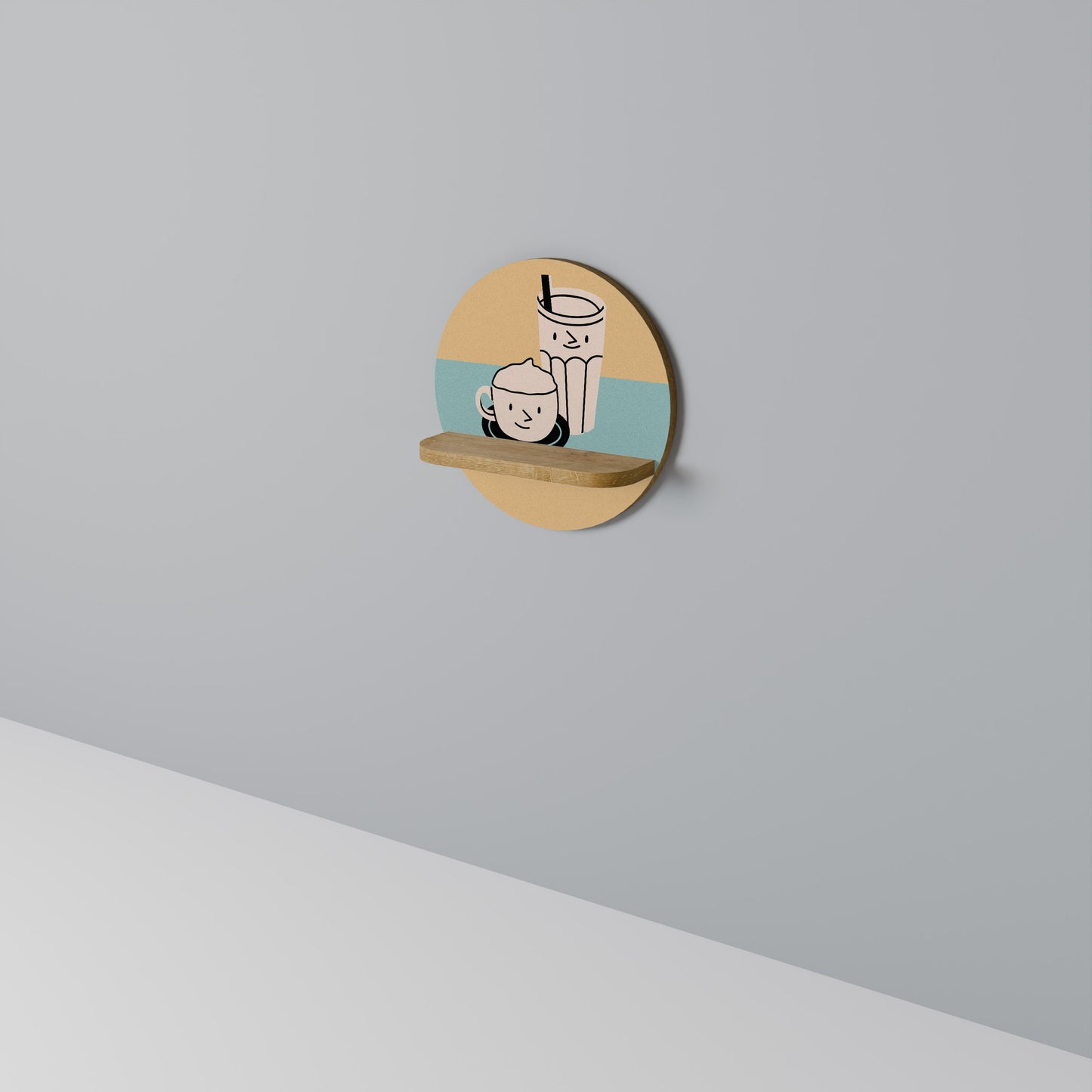 COFFEE PLEASURES Art Shelf
