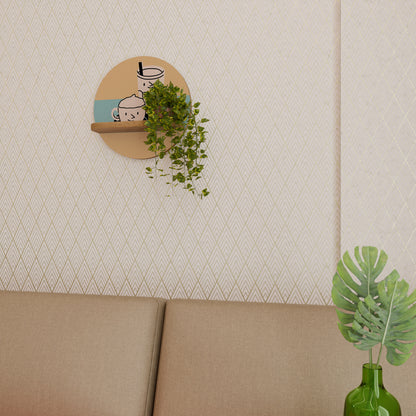 COFFEE PLEASURES Art Shelf