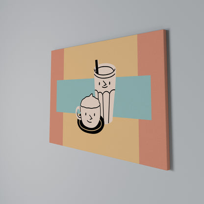 COFFEE PLEASURES Cuadro en lienzo horizontal