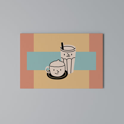 COFFEE PLEASURES Cuadro en lienzo horizontal
