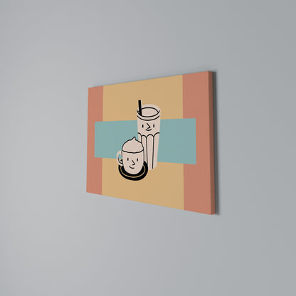COFFEE PLEASURES Cuadro en lienzo horizontal