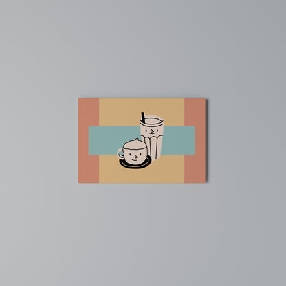 COFFEE PLEASURES Cuadro en lienzo horizontal