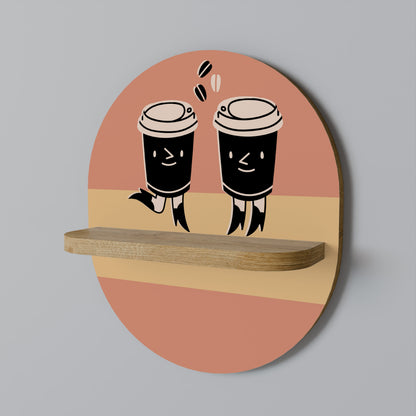 JOYFUL COFFEE Art Shelf