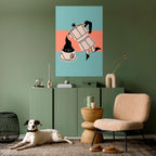 POWER ESPRESSO Póster Vertical Adhesivo