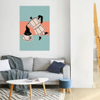 POWER ESPRESSO Póster Vertical Adhesivo