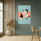 POWER ESPRESSO Póster Vertical Adhesivo