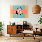 POWER ESPRESSO Póster Horizontal Adhesivo