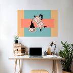 POWER ESPRESSO Póster Horizontal Adhesivo